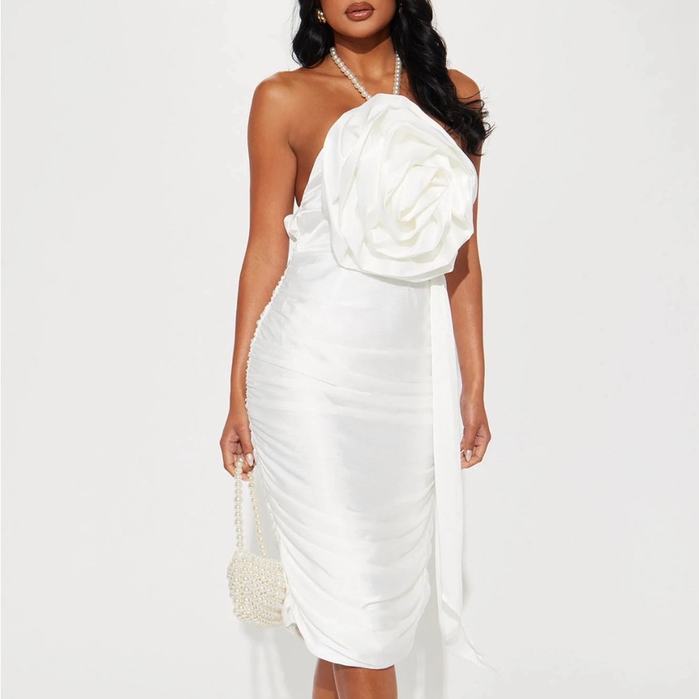 White flower dress